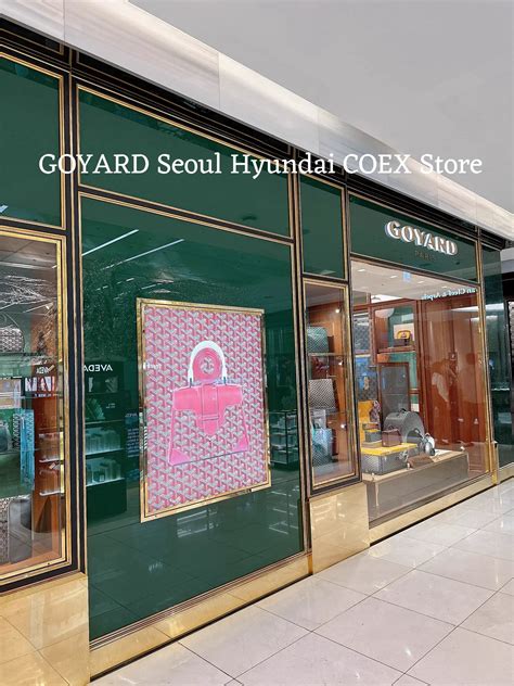 goyard seoul hyundai coex store|goyard in seoul.